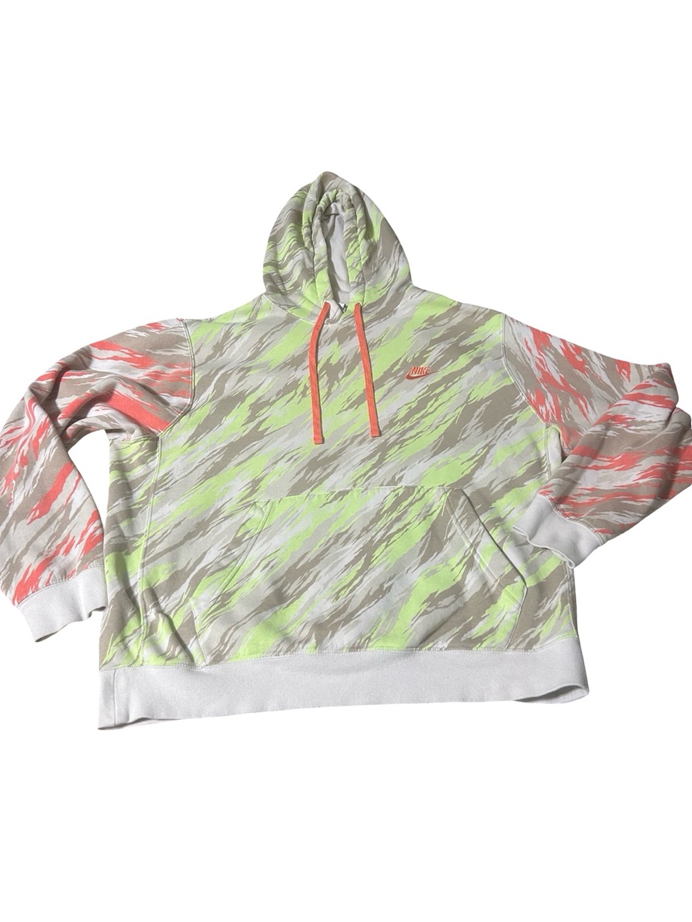Nike Camo Hoodie Neon Green
Orange Swoosh Pullover Sweatshirt Size Large - Picture 5 of 9